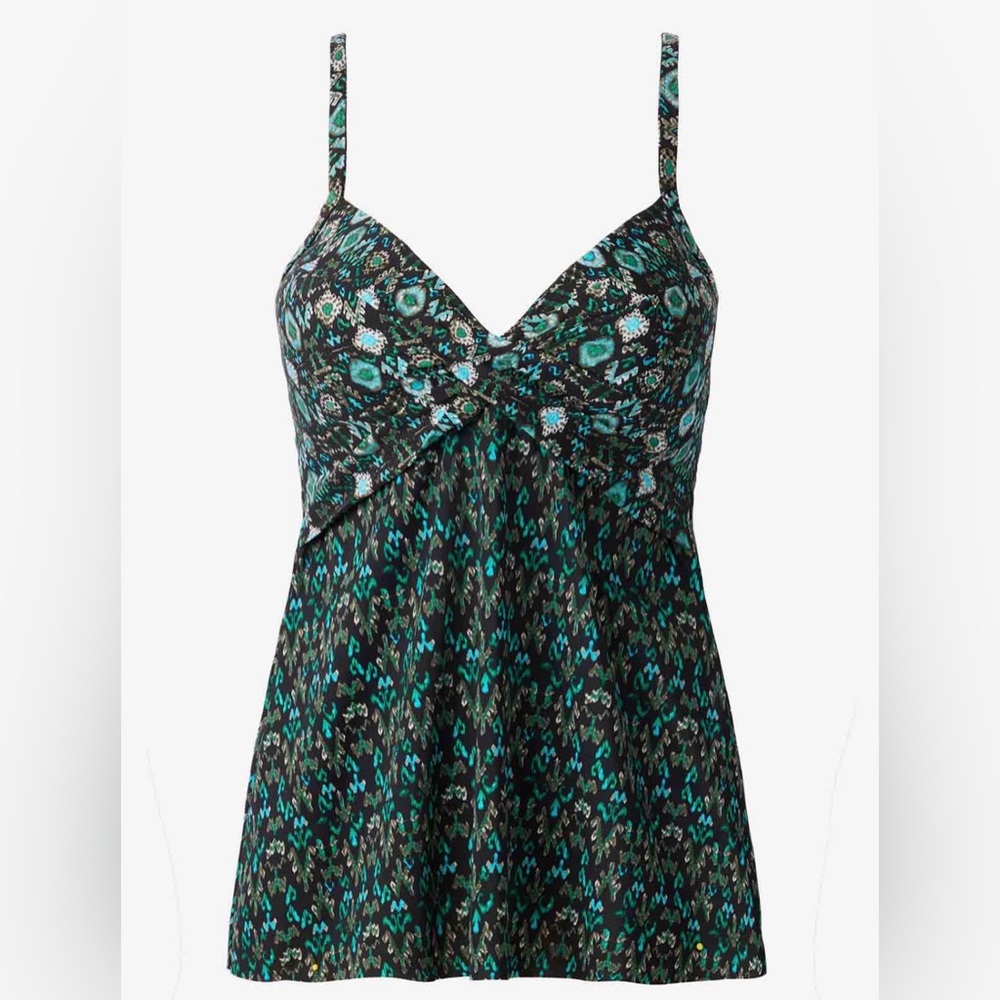 NWT Miraclesuit Myrra Tankini Top in Bijoux sz 16